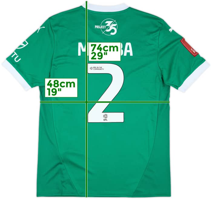 2024-25 Plymouth Match Issue FA Cup Home Shirt Mumba #2