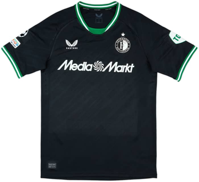 2024-25 Feyenoord Match Issue Champions League Away Shirt Smal #5
