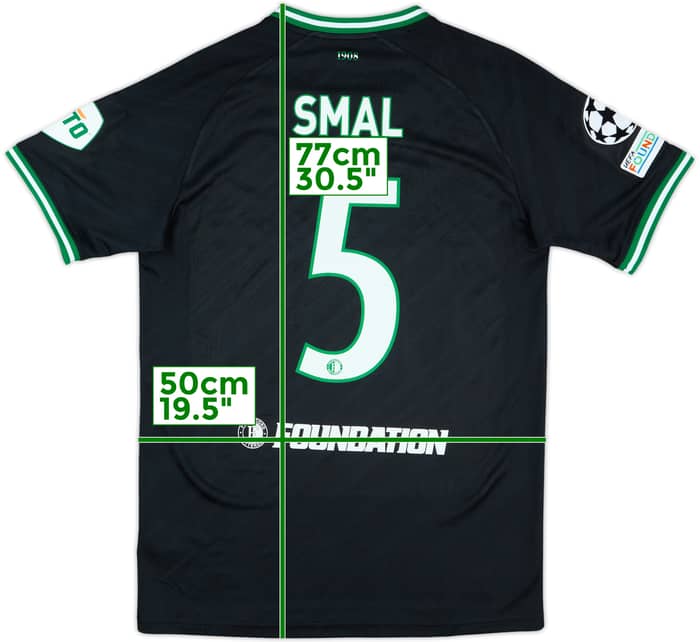 2024-25 Feyenoord Match Issue Champions League Away Shirt Smal #5