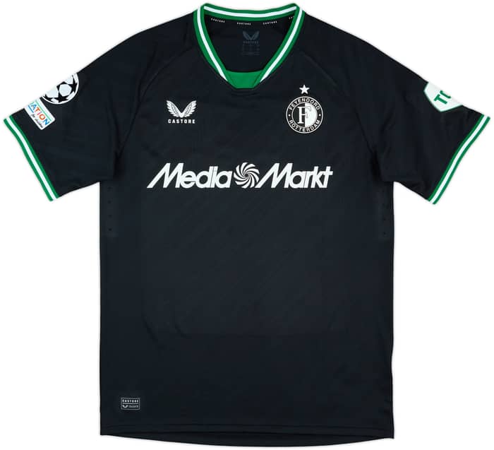 2024-25 Feyenoord Match Issue Champions League Away Shirt Gimenez #29
