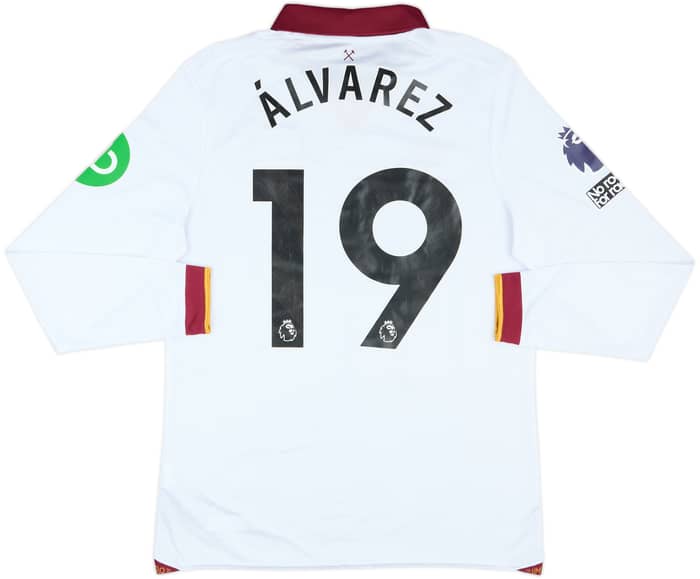 2024-25 West Ham Match Issue Third L/S Shirt Alvarez #19