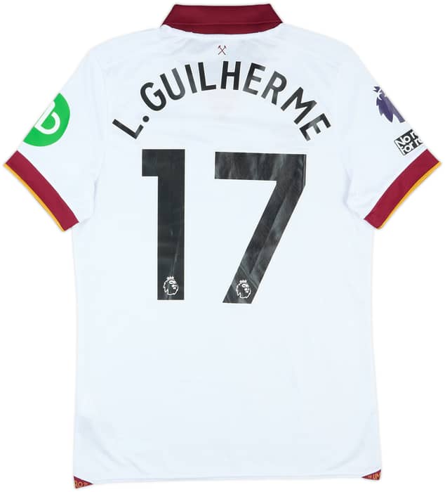 2024-25 West Ham Match Issue Third Shirt L.Guilherme #17