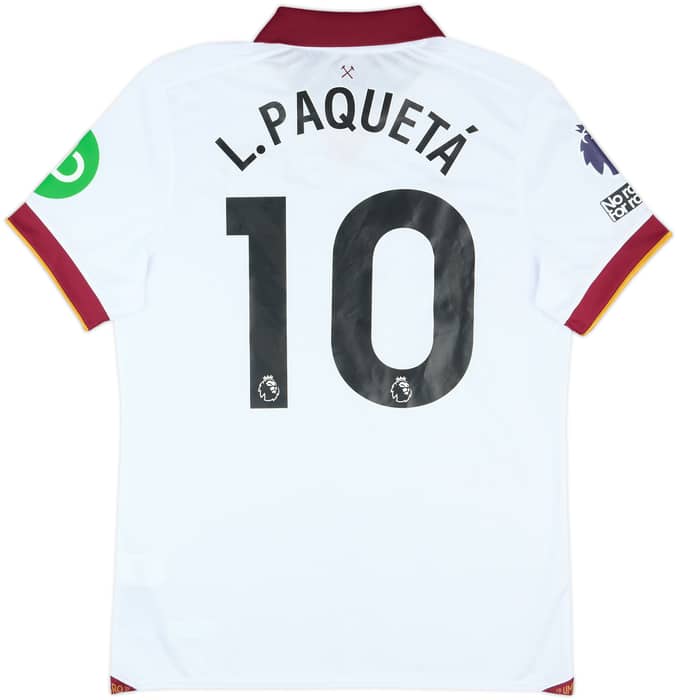 2024-25 West Ham Match Issue Third Shirt L.Paqueta #10