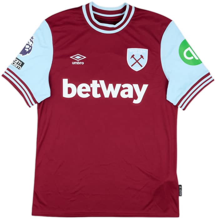 2024-25 West Ham Match Issue Home Shirt Bowen #20
