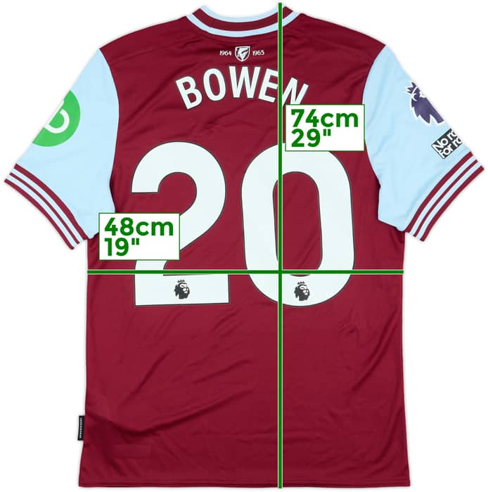 2024-25 West Ham Match Issue Home Shirt Bowen #20