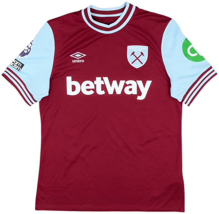 2024-25 West Ham Match Issue Home Shirt Emerson #33