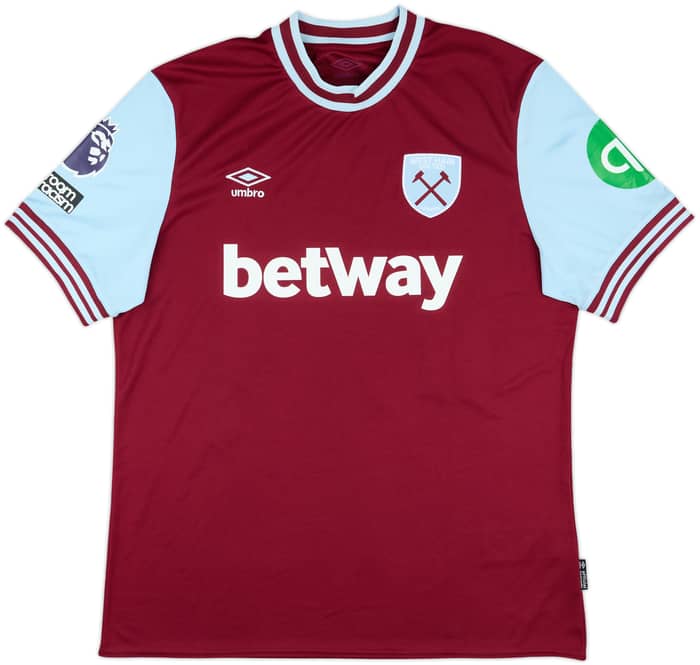 2024-25 West Ham Match Issue Home Shirt Kilman #26
