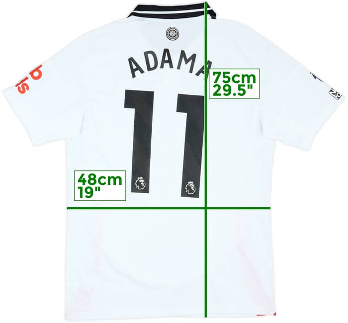 2024-25 Fulham Match Issue Home Shirt Adama #11