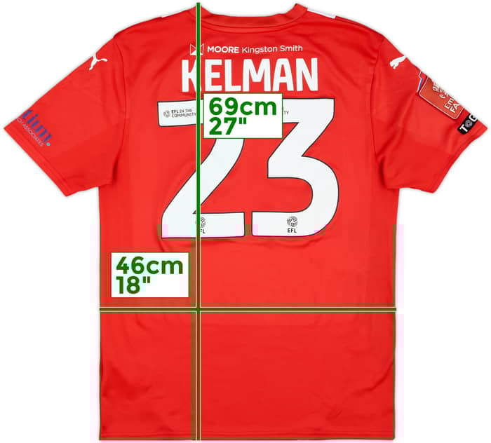 2024-25 Leyton Orient Match Issue FA Cup Home Shirt Kelman #23