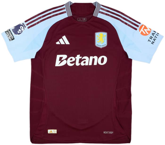 2024-25 Aston Villa Match Issue Home Shirt Konsa #4