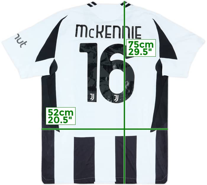 2024-25 Juventus Match Issue Home Shirt McKennie #16