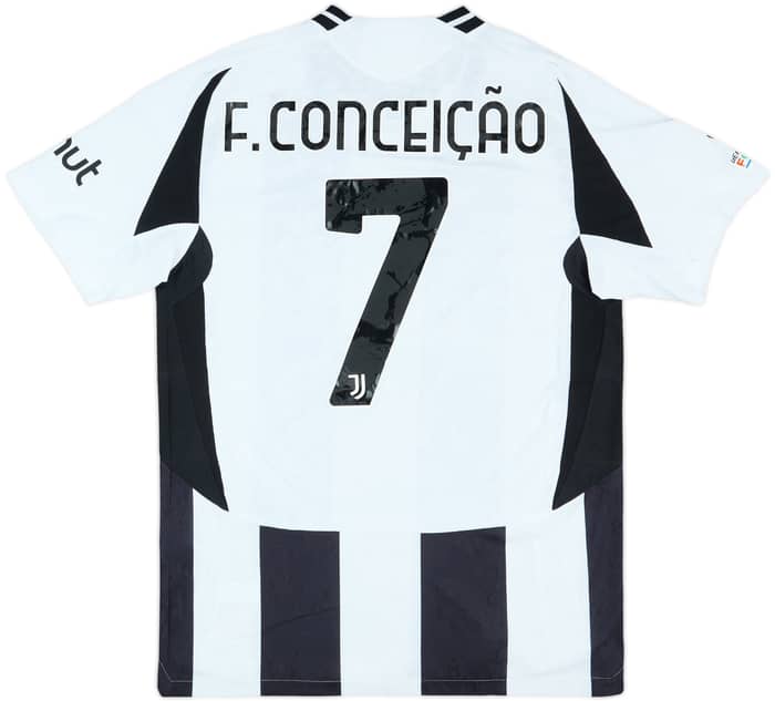 2024-25 Juventus Authentic Champions League Home Shirt F.Conceicao #7 (L)