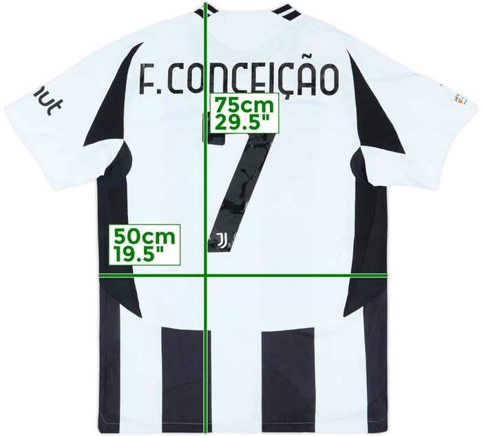 2024-25 Juventus Authentic Champions League Home Shirt F.Conceicao #7 (L)