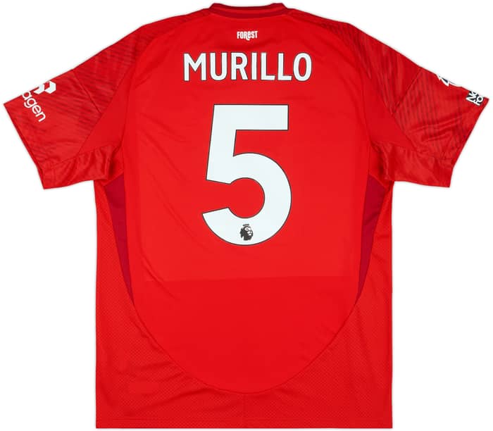 2024-25 Nottingham Forest Match Issue Home Shirt Murillo #5