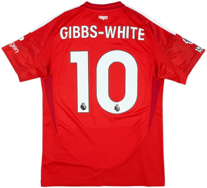 2024-25 Nottingham Forest Match Issue Home Shirt Gibbs-White #10