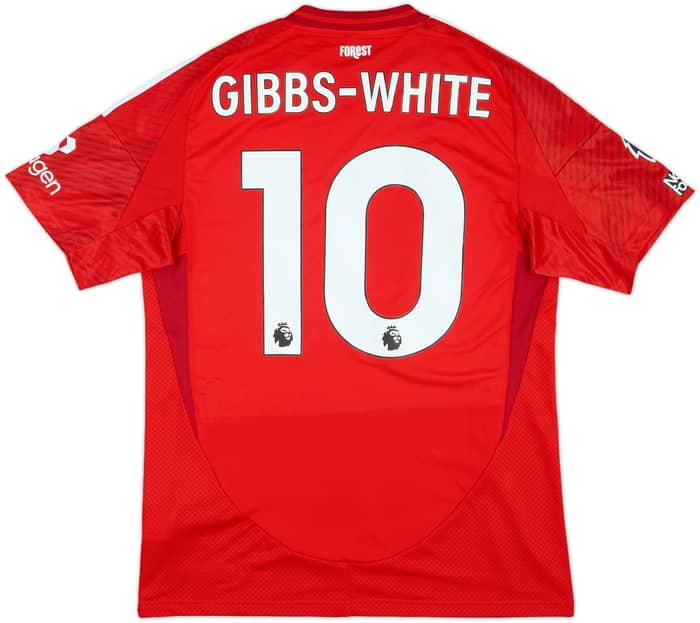 2024-25 Nottingham Forest Match Issue Home Shirt Gibbs-White #10