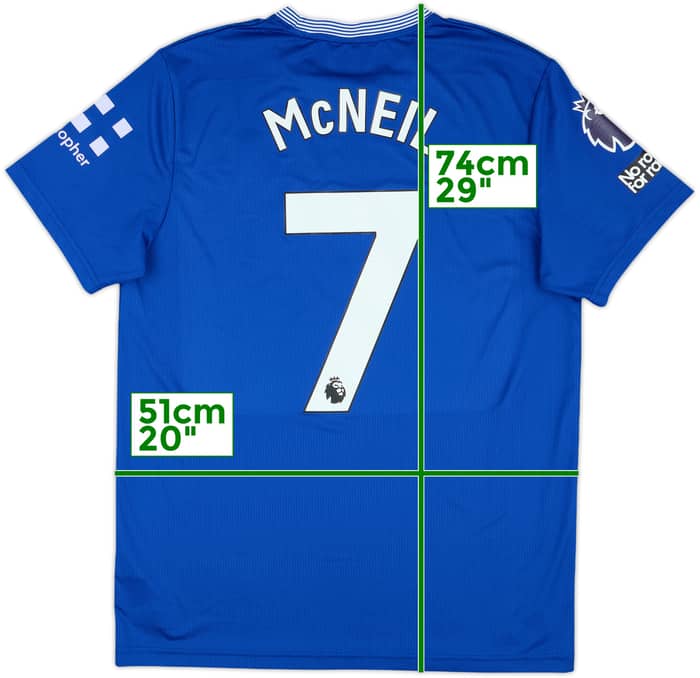 2024-25 Everton Match Issue Home Shirt McNeil #7
