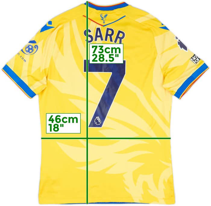 2024-25 Crystal Palace Match Issue Away Shirt Sarr #7