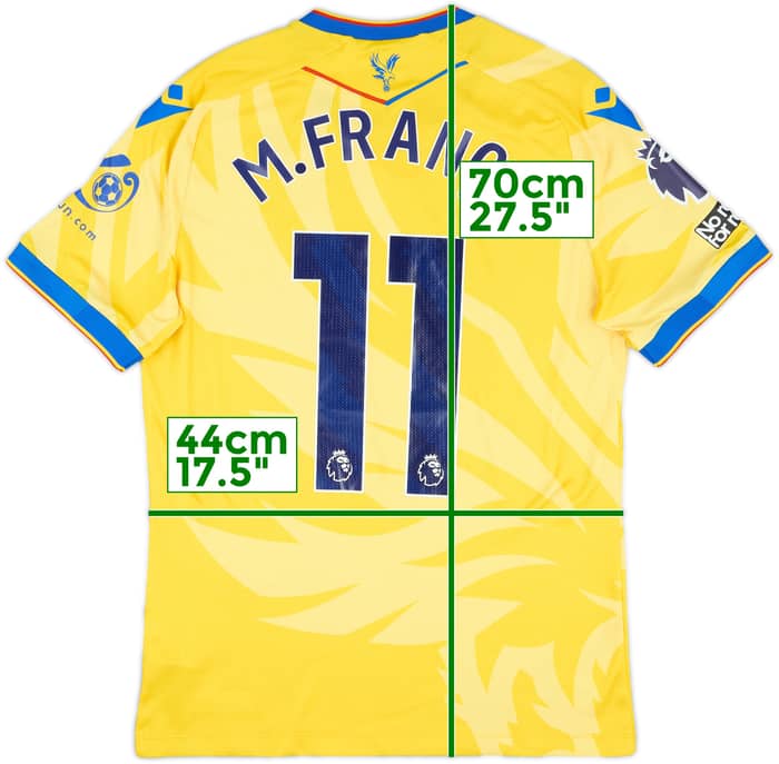 2024-25 Crystal Palace Match Issue Away Shirt M.Franca #11