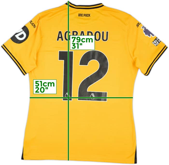 2024-25 Wolves Match Issue Home Shirt Agbadou #12