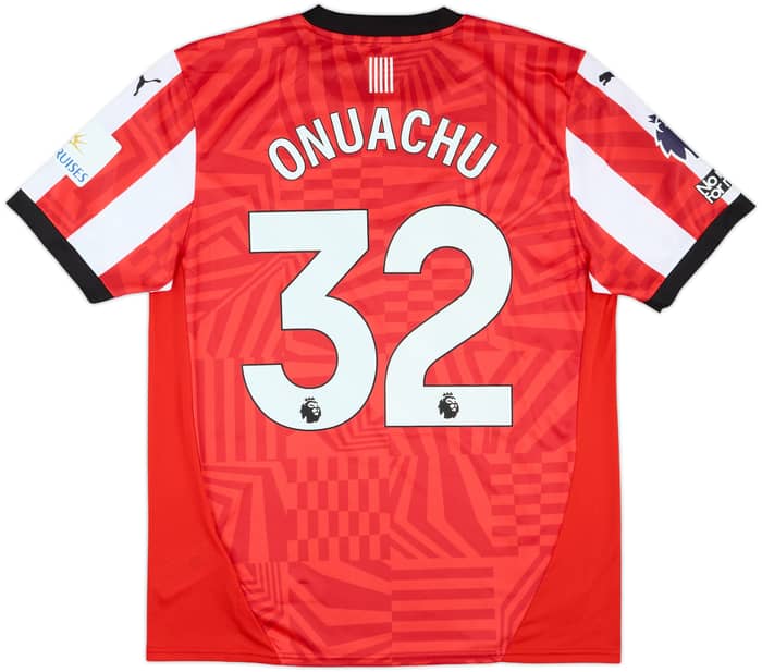 2024-25 Southampton Match Issue Home Shirt Onuachu #32