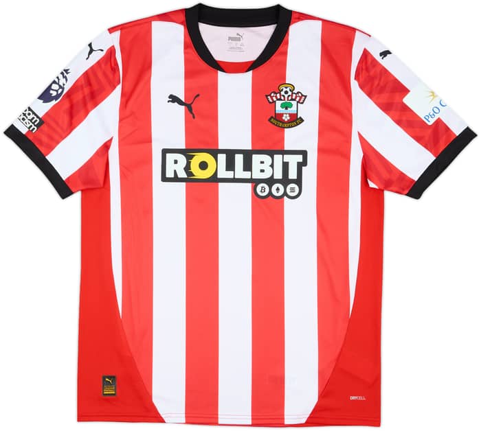 2024-25 Southampton Match Issue Home Shirt Onuachu #32