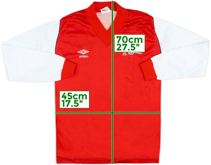 1982-84 Arsenal Match Issue Home L/S Shirt #11