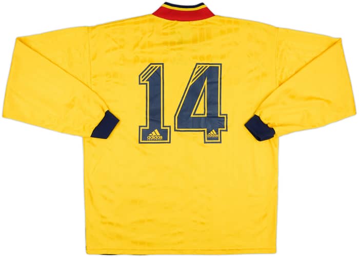1993-94 Arsenal Match Issue Away L/S Shirt #14