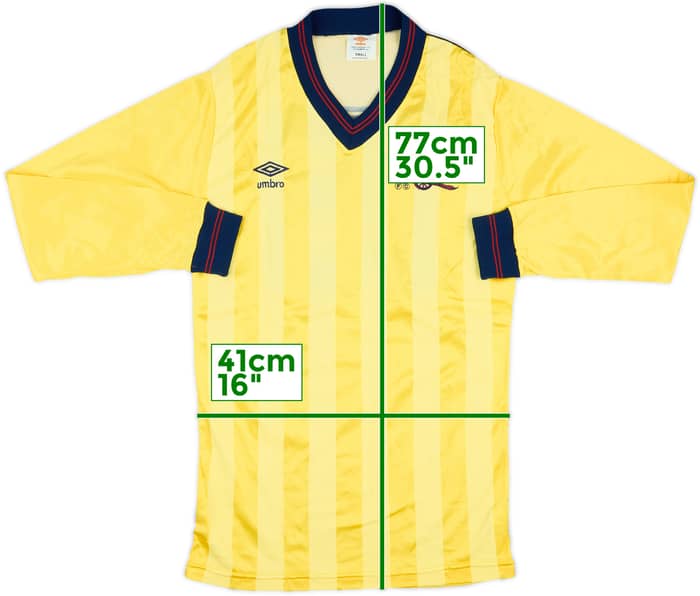 1983-86 Arsenal Match Issue Away L/S Shirt #15