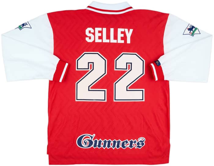 1996-97 Arsenal Match Issue Home L/S Shirt Selley #22