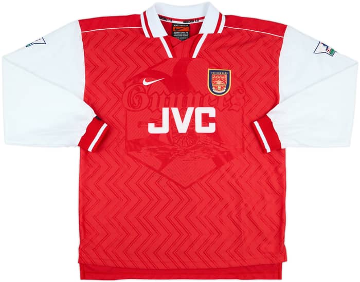 1996-97 Arsenal Match Issue Home L/S Shirt Selley #22
