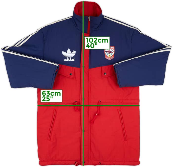 1990-92 Arsenal adidas Bench Coat - 9/10 - (L)