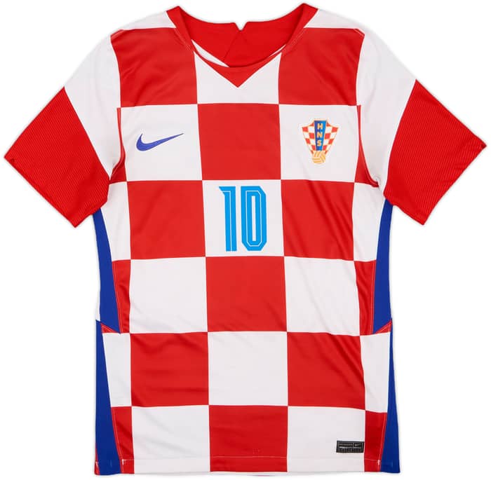 2020-21 Croatia Home Shirt Modric #10 - 7/10 - (S)