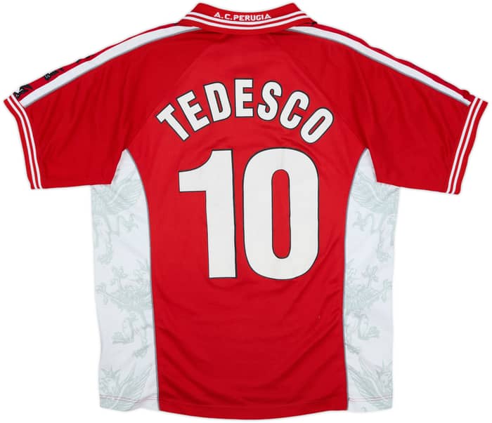 1999-00 Perugia Home Shirt Tedesco #10 - 7/10 - (L)