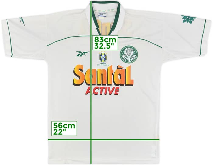 1997-98 Palmeiras Away Shirt #10 - 8/10 - (L)