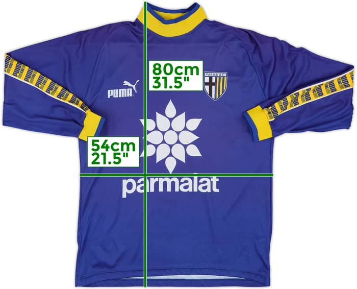1995-96 Parma Puma L/S Shirt #4 - 8/10 - (M)