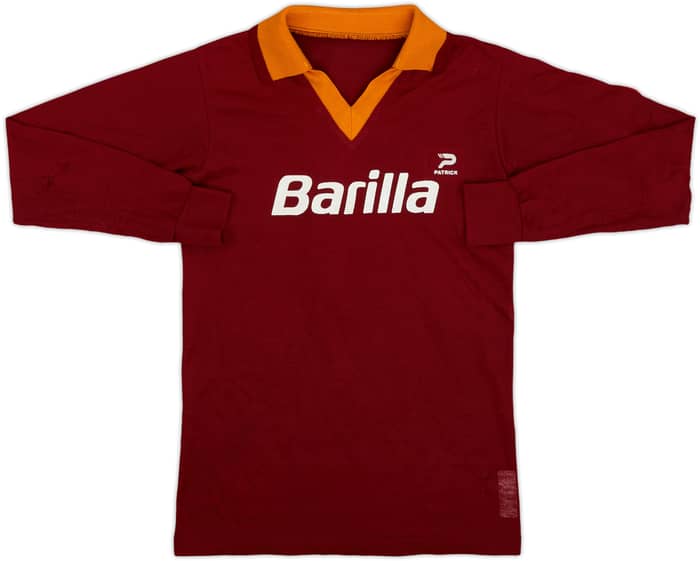 1982-83 Roma Home L/S Shirt #7 - 6/10 - (L.Boys)