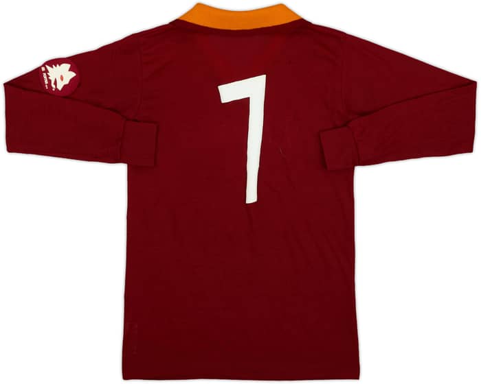 1982-83 Roma Home L/S Shirt #7 - 6/10 - (L.Boys)