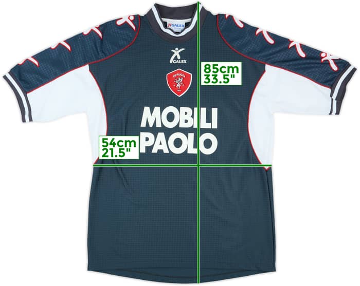 2000-01 Perugia Match Issue Third Shirt #9