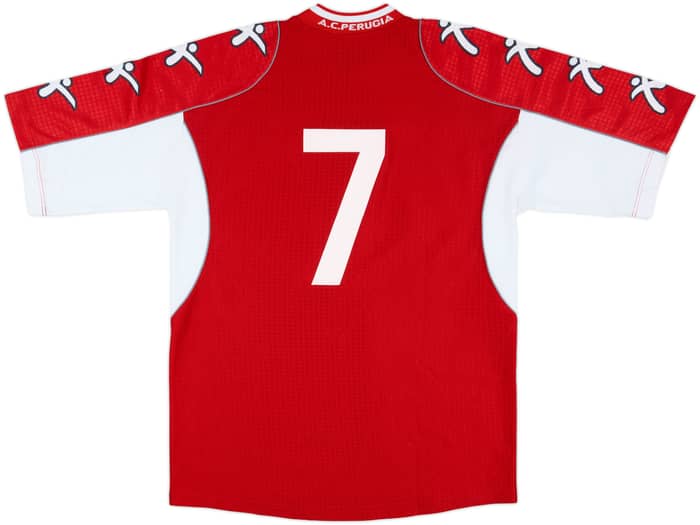 2000-01 Perugia Match Issue Home Shirt #7