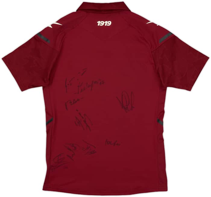 2021-22 Salernitana Squad Signed Home Shirt - 9/10 - (S)