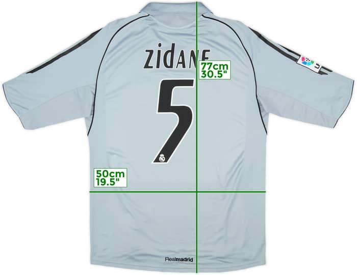2005-06 Real Madrid Third Shirt Zidane #5 - 8/10 - (M)