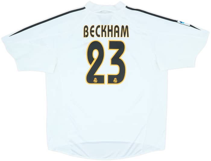 2004-05 Real Madrid Home Shirt Beckham #23 - 10/10 - (XL)
