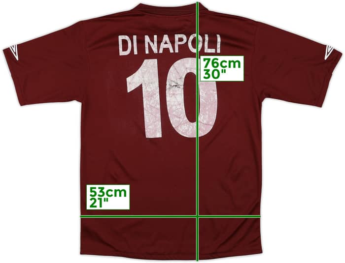 2007-08 Salernitana Home Shirt Di Napoli #10 - 6/10 - (L)