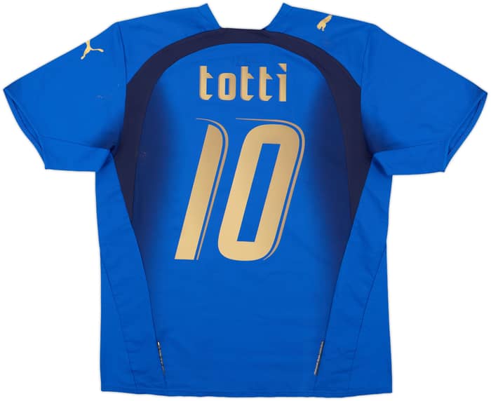2006 Italy Home Shirt Totti #10 - 6/10 - (M)