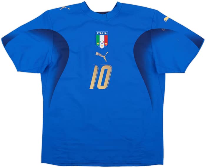 2006 Italy Home Shirt Totti #10 - 6/10 - (M)