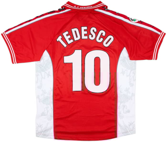 1999-00 Perugia Home Shirt Tedesco #10 - 8/10 - (L)