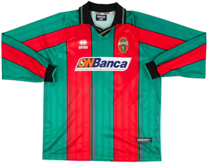 2000-01 Ternana Home L/S Shirt Grabbi #21 - 8/10 - (XXL)
