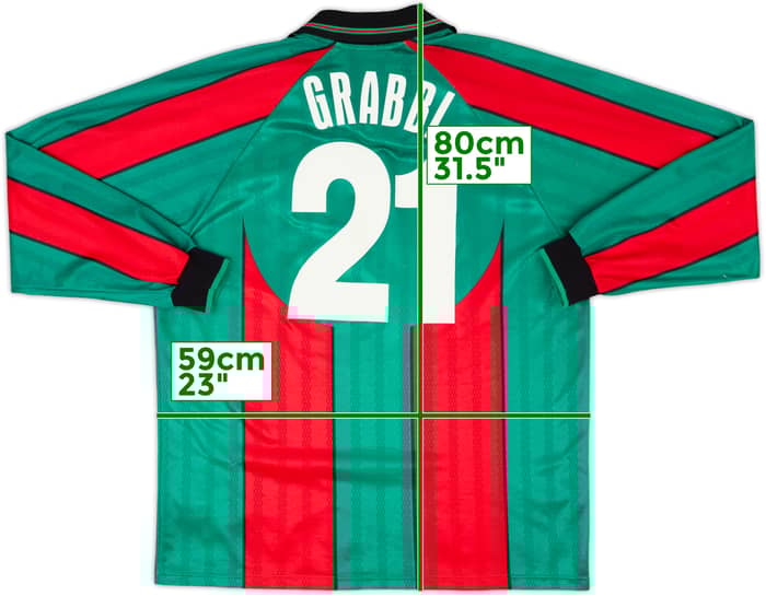 2000-01 Ternana Home L/S Shirt Grabbi #21 - 8/10 - (XXL)