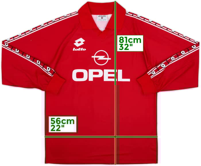 1995-96 AC Milan Lotto Training L/S Shirt - 7/10 - (XL)